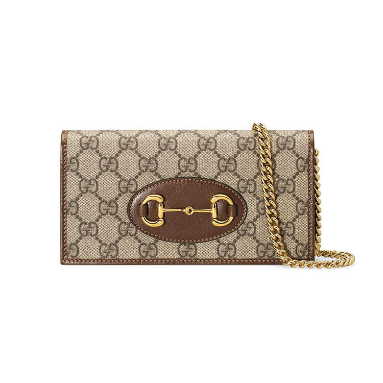 G*u*i horsebit 1955 wallet with chain