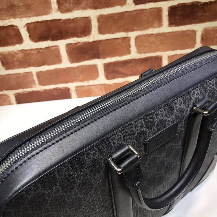 G*u*i gg black briefcase