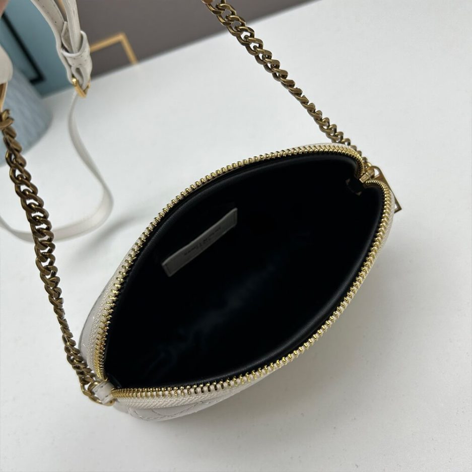 YSL Gaby zipped pouch in quilted lambskin