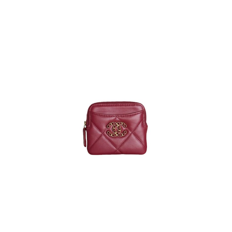 Ch*el 19 zipped coin purse