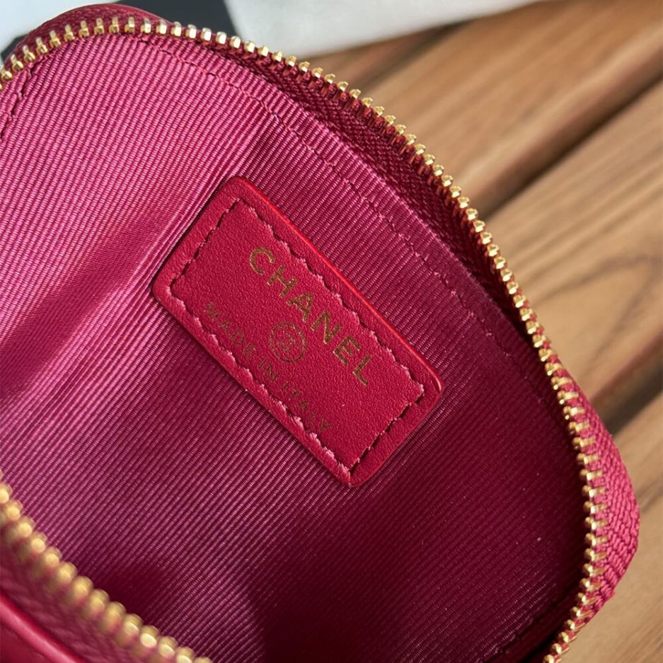 Ch*el 19 zipped coin purse